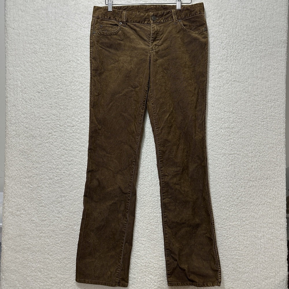 J. Crew Women's Brown Corduroy Bootcut Favorite Fit Mid Rise Boho Y2K Pants 8T